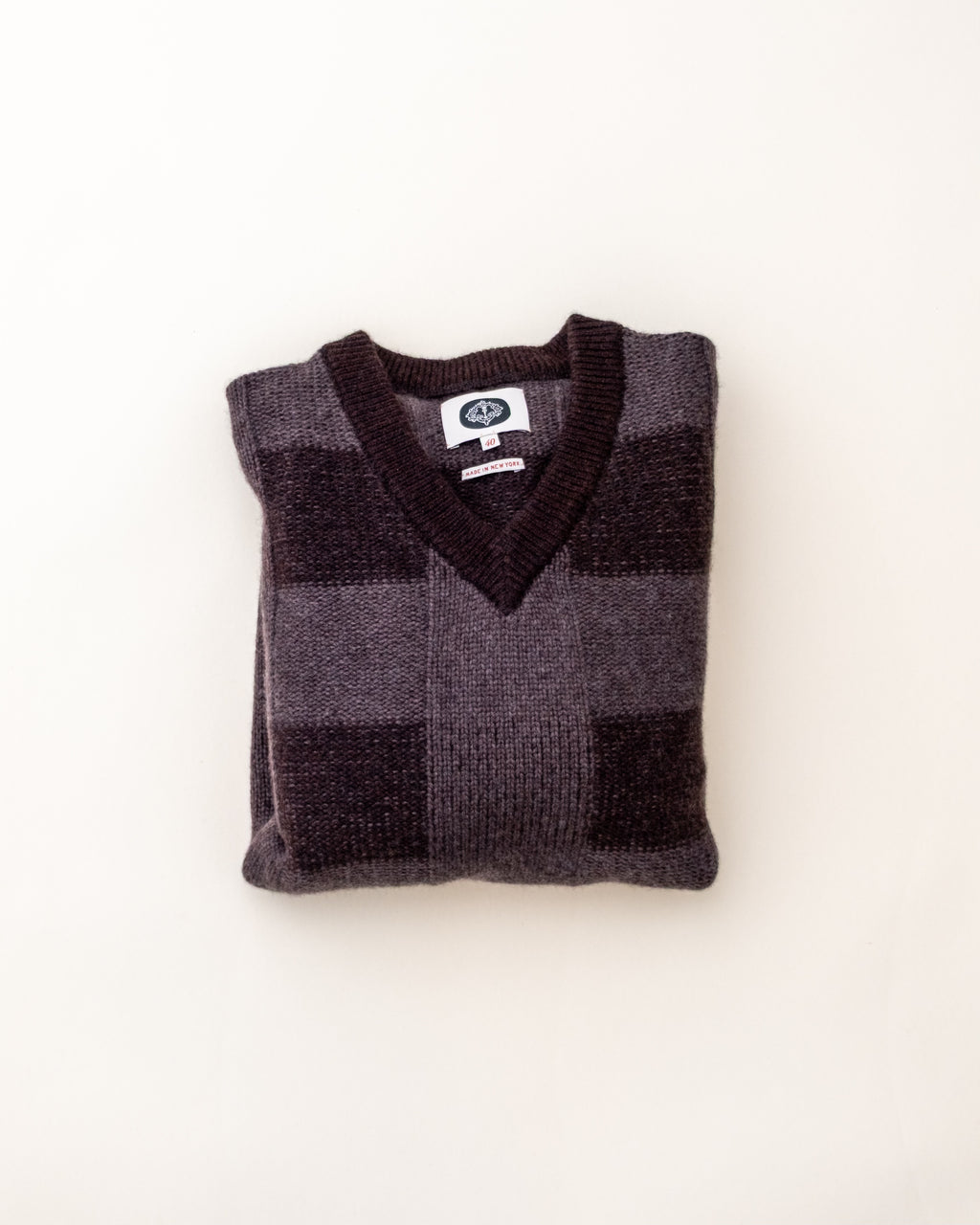PLAID VNECK