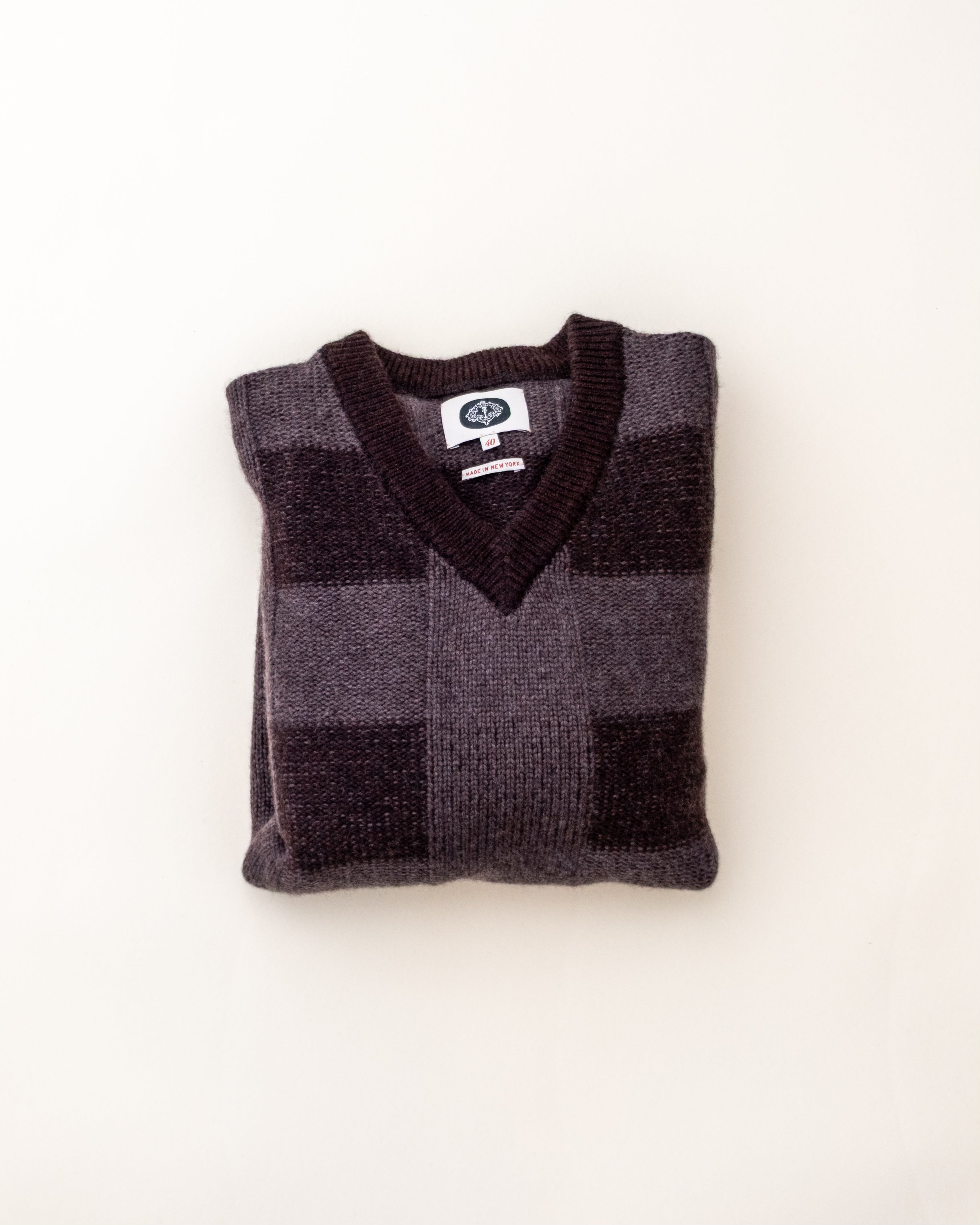 PLAID VNECK